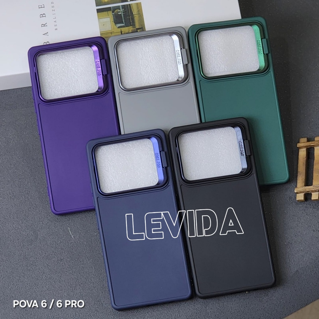 เคสกล้องวงแหวนยืน Softcase Tecno Pova 6 Tecno Pova 6 Pro