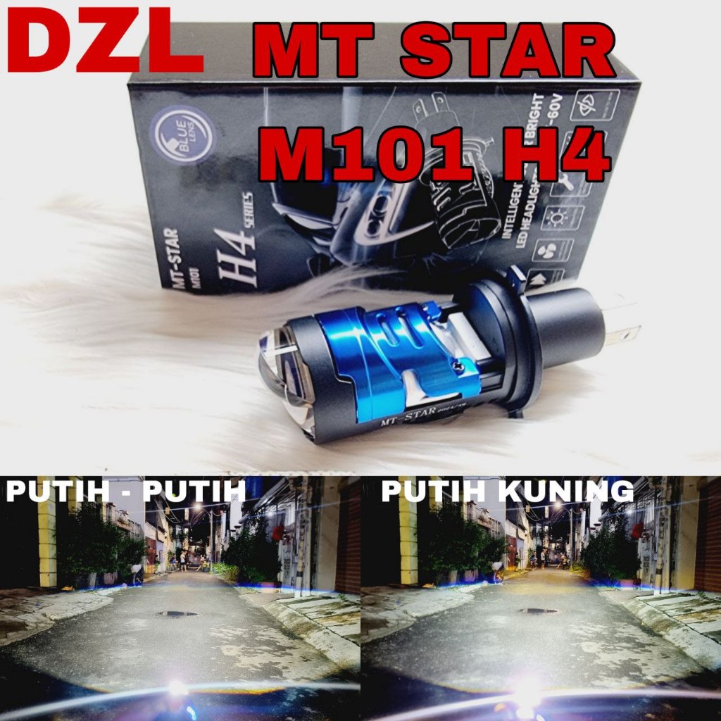 Mt star m101 และ M101MAX h4 led ไฟหน้าหลักโปรเจคเตอร์ billed mini เลนส์สีฟ้า 12 โวลต์ 24 โวลต์ 24 โว