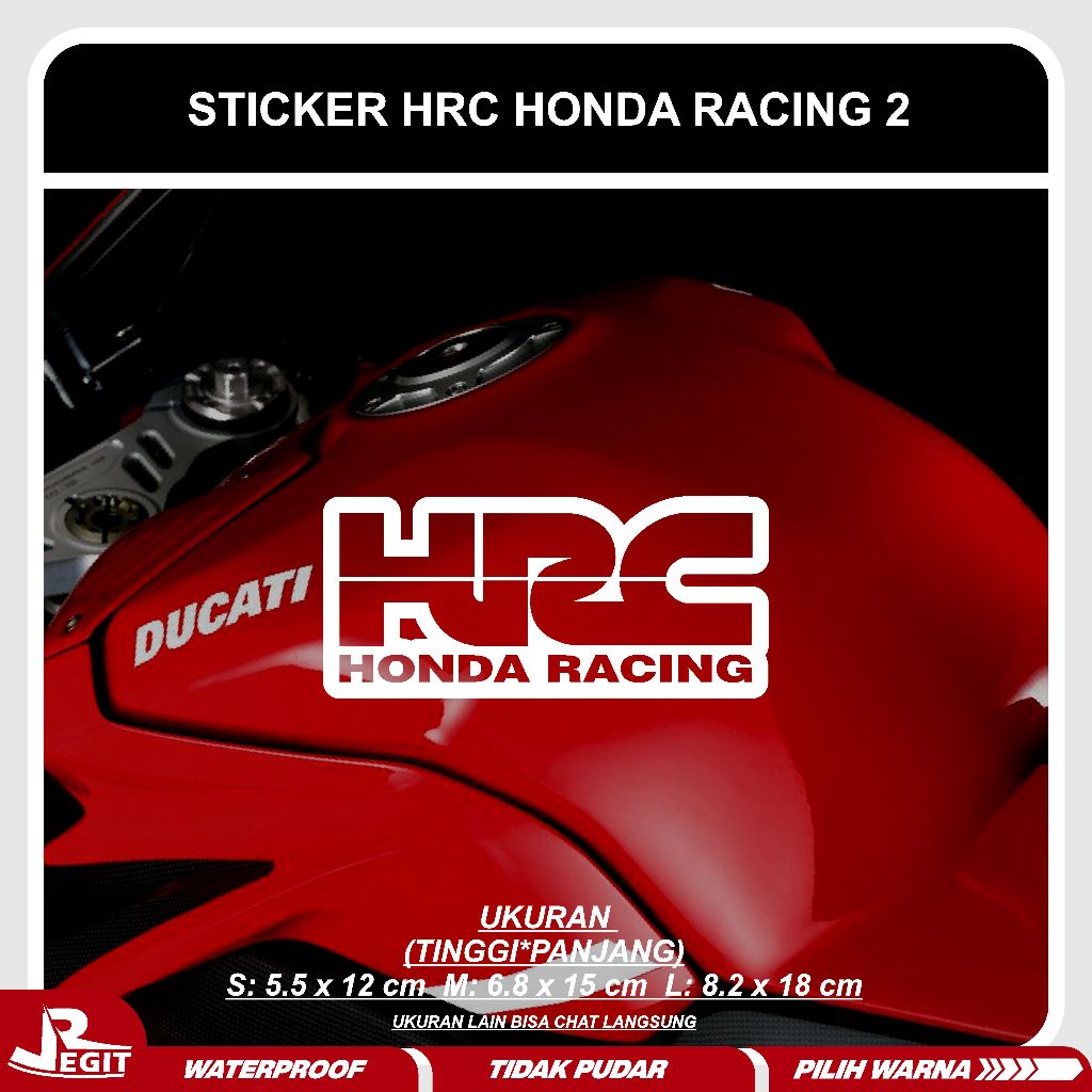 HRC CUTTING STICKER / HONDA RACING STICKER ดัดแปลงรถจักรยานยนต์ออกแบบหมวกกันน็อค 2