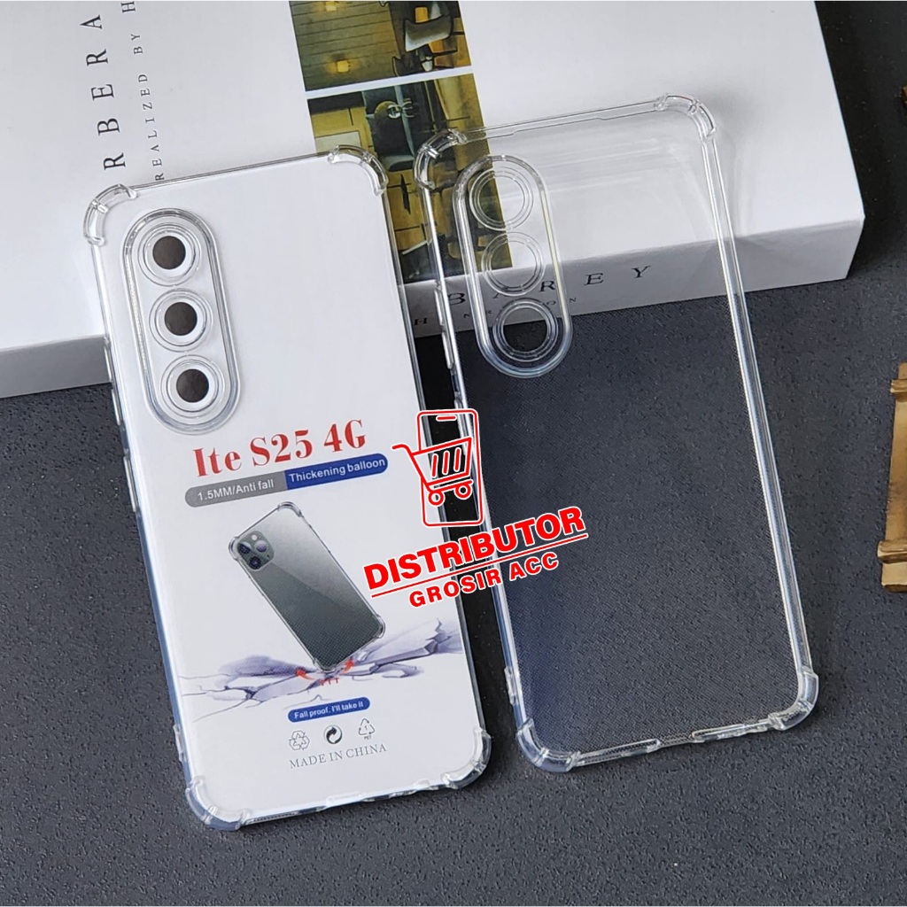 ITEL S25 ITEL S25 ULTRA CASE AIRBAG ANTI CRACK THICK SOFTCASE CLEAR ITEL S25 ITEL S25 ULTRA AB-01