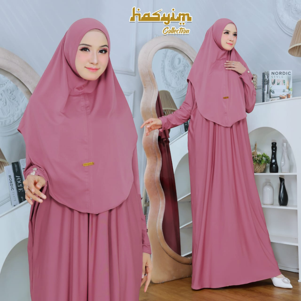 ข้อเสนอใหม่ KEIYRA ABAYA JERSEY SET HIJAB MATERIAL JERSEY ABAYA SET BASIC, GAMIS PLAIN UMRAH DAILY J