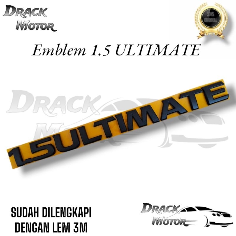 Original Matte Black 1.5 Ultimate Writing Emblem // Original Matte Black 1.5 Ultimate Writing Emblem