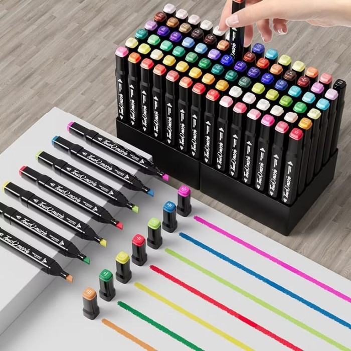 ปากกามาร์กเกอร์สี 24 ชิ้น - ART MAKER - ปากกาวาด - เครื่องมือระบายสี