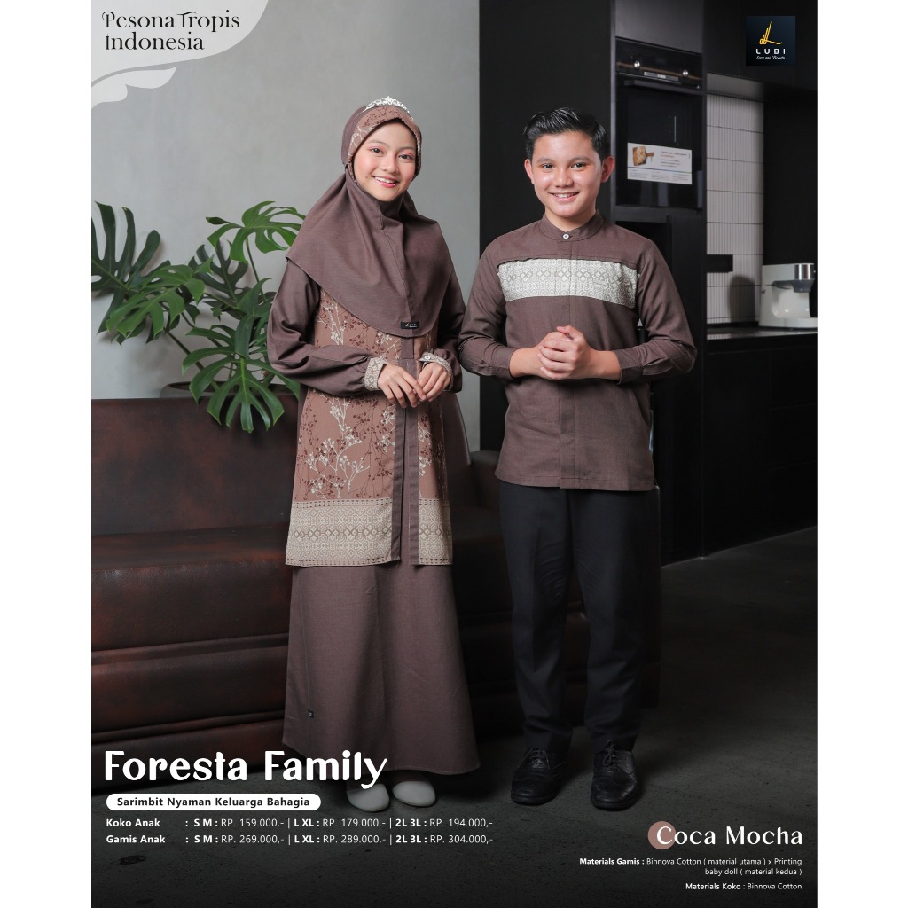 [Foresta Code] Sarimbit Childrens Version Muslim Family Lubi Series Foresta (รุ่น 2025)