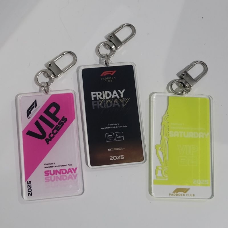 พวงกุญแจ GUNDAN Formula 1 Paddock Pass | พวงกุญแจ Paddock Pass สูตร 1