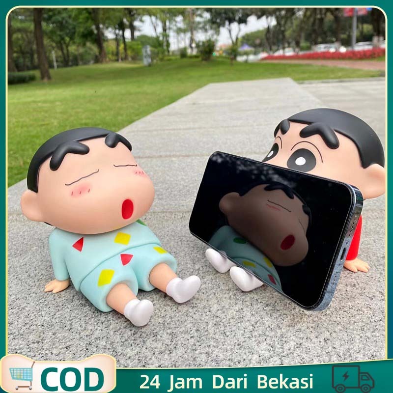 ที่วางโทรศัพท์ Shinchan Crayon Shinchan Figure Toys Phone Holder Shinchan Figure Crayon Shinchan Laz