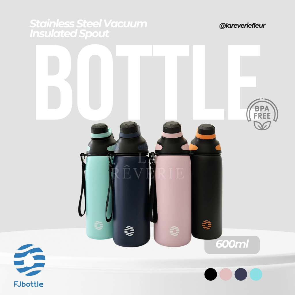 FJBOTTLE - กระติกน้ําร้อนพวยสูญญากาศสแตนเลส 600 มล. SUS 304