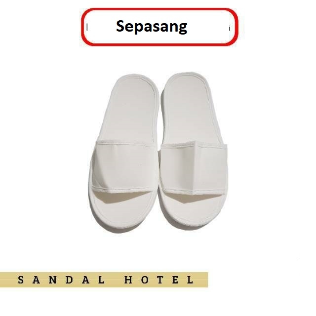 PLAIN HOTEL SANDALS 4MM / HOSPITAL SANDALS / SLIPPERS สีขาว ทุกขนาด / HOUSE SLIPPERS