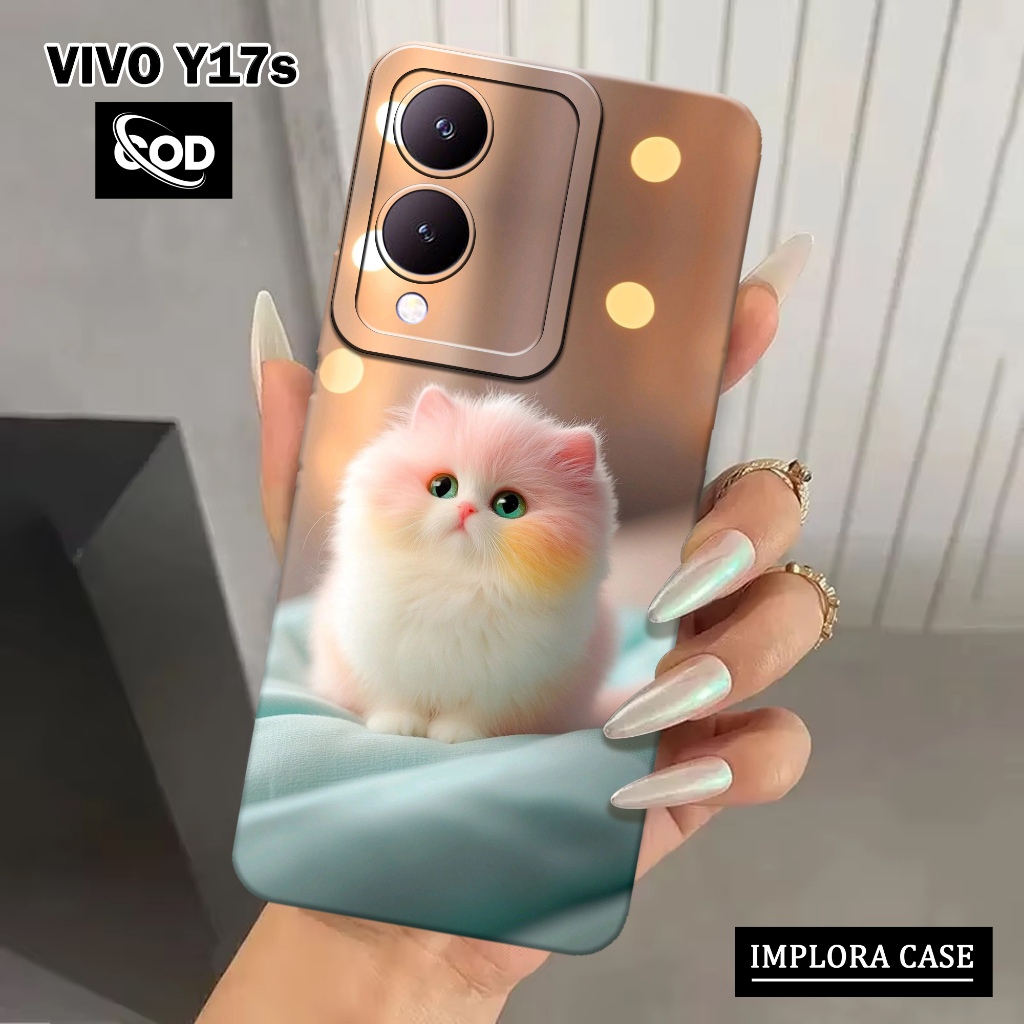 HP IMPLORA CASE - เคส Vivo Y17s ล่าสุด - เคสแฟชั่น KUCING - เคส Pro Camera - เคสโทรศัพท์ Vivo Y17s ล