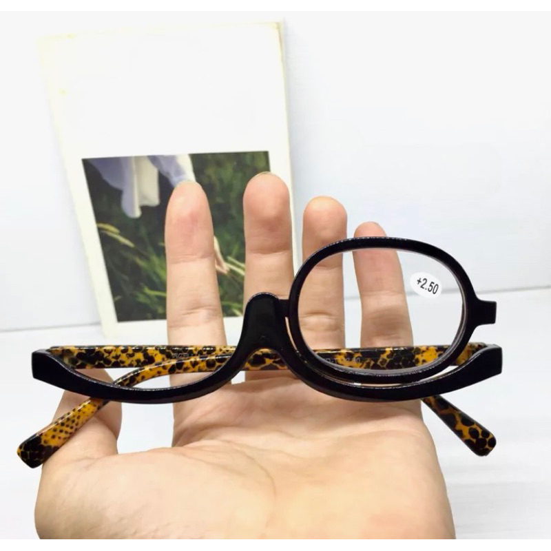 ELDORA / แว่นอ่านหนังสือผู้หญิงสําหรับ Make up +1.00sd +4.00 แว่นอ่านหนังสือเด็กผู้หญิง LC824