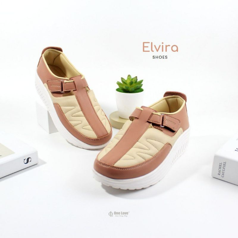 รองเท้า ONE LOVE พร้อมรองเท้า GUARANTE Elvira ไซส์ 36-40 สวยไม่ซ้ําใคร แฟชั่นรองเท้าส้นเตารีดผู้หญิง