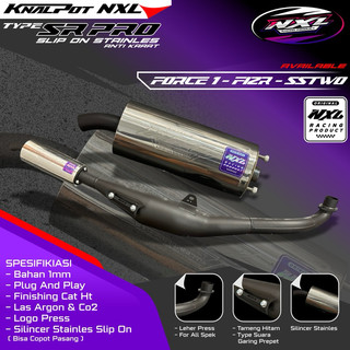KNALPOT F1ZR TIPE SR PRO 1 LEHER SIRIP SLIP  STENLIS ORIGINAL NXLRACINGPRODUCT