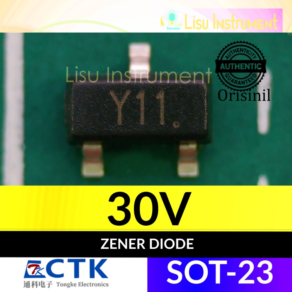 BZX84C30 30V Y11 300mW 0.3W Zener Diode SOT-23 CTK Electronics