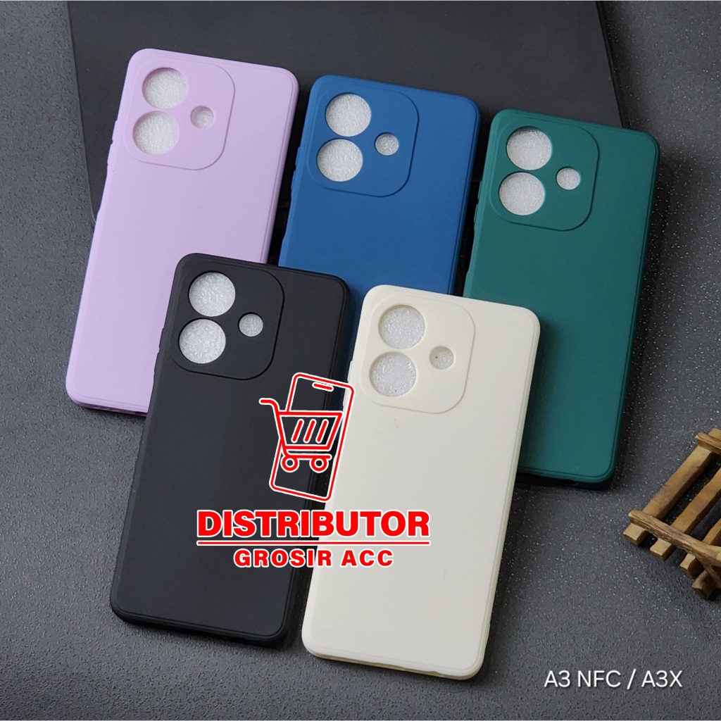 OPPO A5i OPPO A3X OPPO A3 NFC CASE MACAROON SQUARE EDGE SOFT CASE LIQUID EDGE OPPO A5i OPPO A3X OPPO