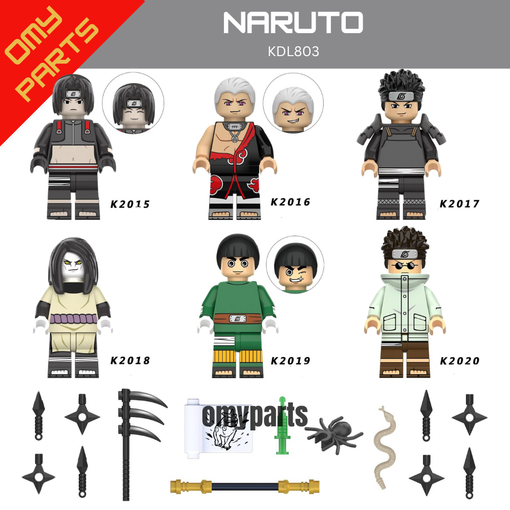 Kdl803 NARUTO CHARACTER LEGO ACTION FIGURE CHILDRENS TOY