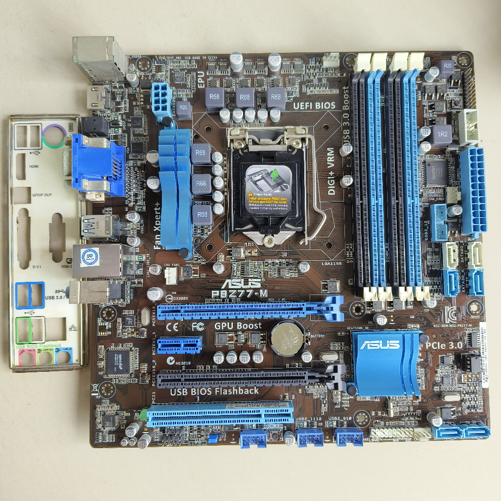 ASUS GAMING เมนบอร์ด P8Z77-M LGA 1155 GEN3 DDR3 MICRP ATX