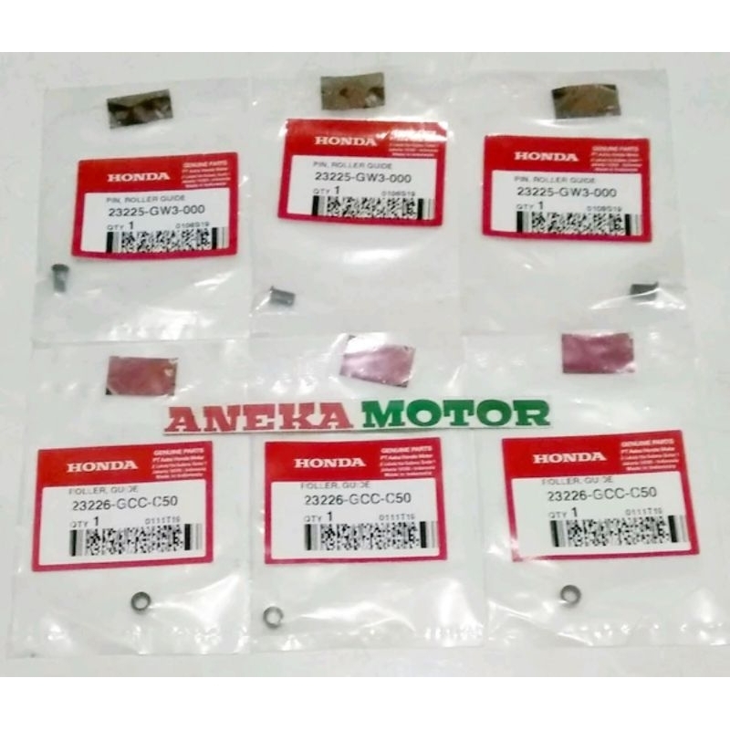 23225-GW3-000 & 23226-GCC-C50 ORIGINAL HONDA AMM ปากกา Pin Roller Guide Pully CVT Honda Beat Fi k25 