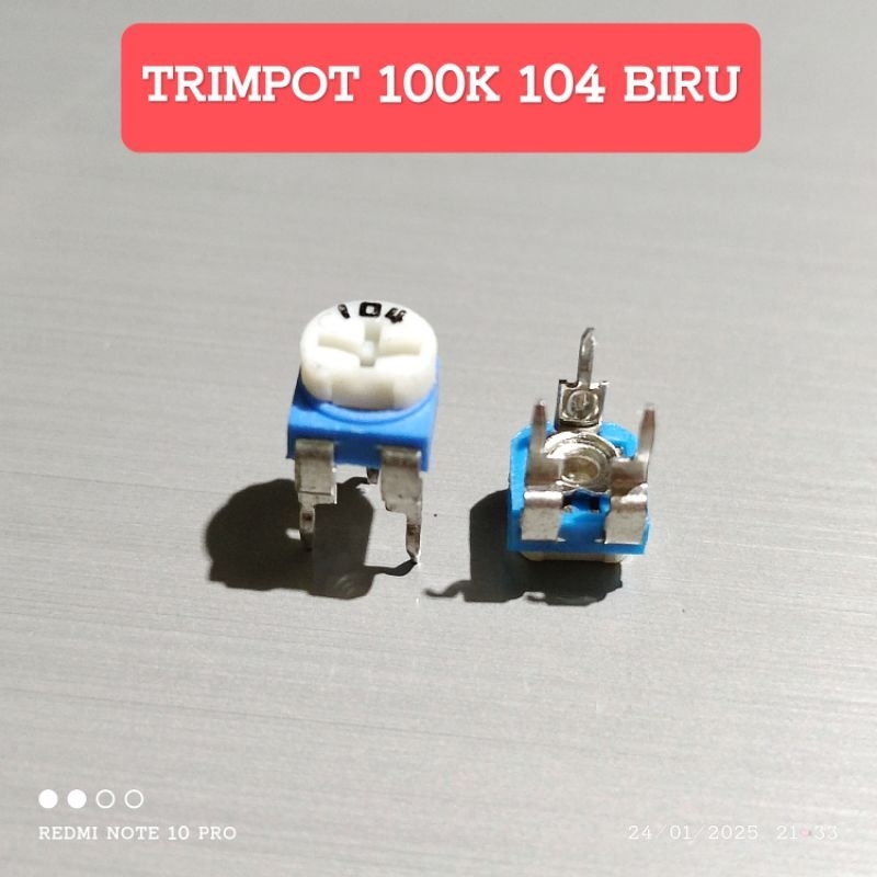 VR 100K โอห์ม 100K โอห์ม 104 Trimpot Variable Resistor VR RM065 RM-065