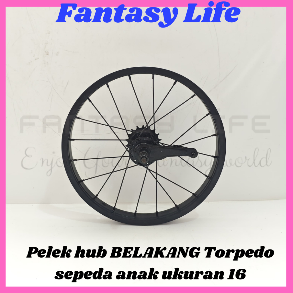 Fantasy Rims 16 TORPEDO so size 16" pure ขอบโลหะผสม ดุมหลังเท่านั้น จักรยานเด็ก TERPEDO