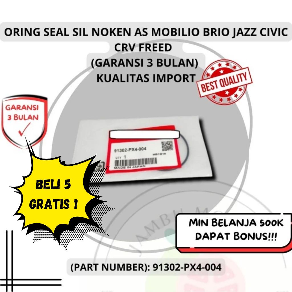 ซีล ORING SIL NOKEN AS BRIO SATYA DD1, CIVIC FB2, CIVIC FD1, CIVIC FD2, CRV RE1, CRV RE3, CRV RM3, F