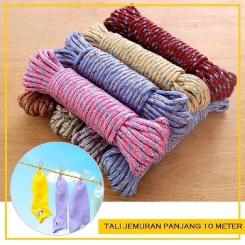 NYLON ROPE NYLON ROPE CLOTHES DRYING ROPE 10 เมตร LENGTH MULTIPURPOSE NYLON ROPE