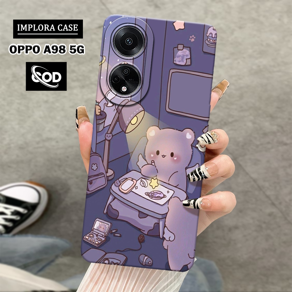 เคส HP IMPLORA - เคสโทรศัพท์ OPPO A98 5G ล่าสุด - เคสแฟชั่นการ์ตูน - เคส OPPO A98 5G Pro Camera Soft