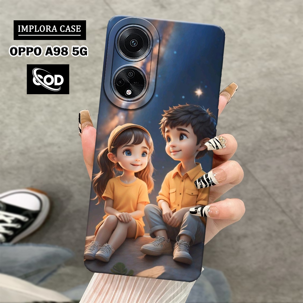 เคส HP IMPLORA - เคสโทรศัพท์ OPPO A98 5G ล่าสุด - เคสแฟชั่นคู่รัก - เคส OPPO A98 5G Pro Camera Softc