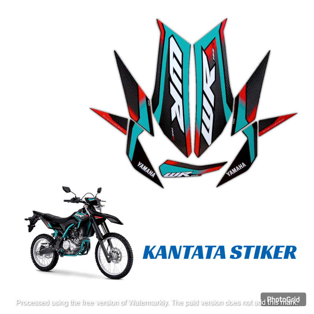 สติ๊กเกอร์แถบมอเตอร์ไซค์ YAMAHA WR 155R 2025 black TOSCA ครบชุด