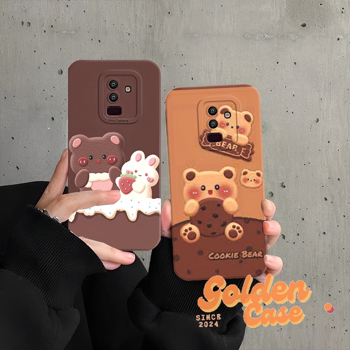 [GCR233]SOFTCASE PRO CAMERA HP Samsung J8 2018 J6 PLUS J4 PLUS J4 PRIME J7 PRIME หมีน่ารัก - เคส Pro