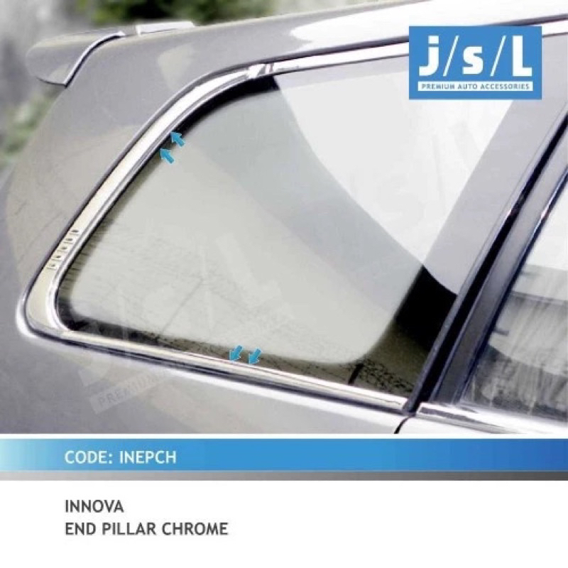 INNOVA 2004 2006 2008 2010 2012 2014 ด้านข้างประตู WINDOW COVER LIST CHROME JSL MEDAN