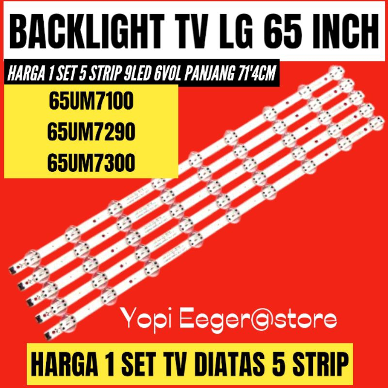 LG 65 INCH TV BACKLIGHT 66UM7300- 65UM7100- 65UM7290 LG 65 INCH TV BACKLIGHT