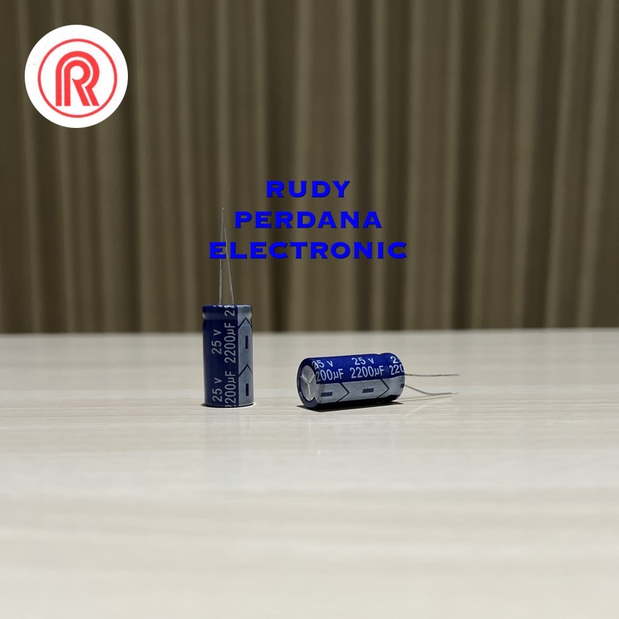 คาปาซิเตอร์ ELCO ELKO 2200UF 25V 2200 UF 25 VOLT