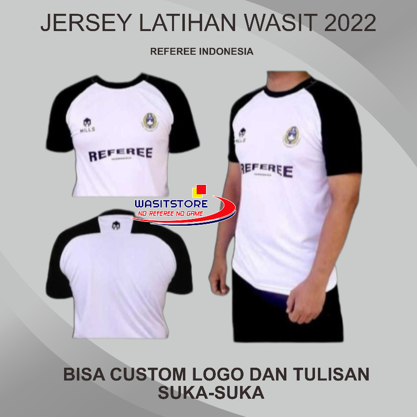 2022 REFEREE TRAINING JERSEY MD: RAGLAN (MLLS - PSSI - REFEREE INDONESIA)