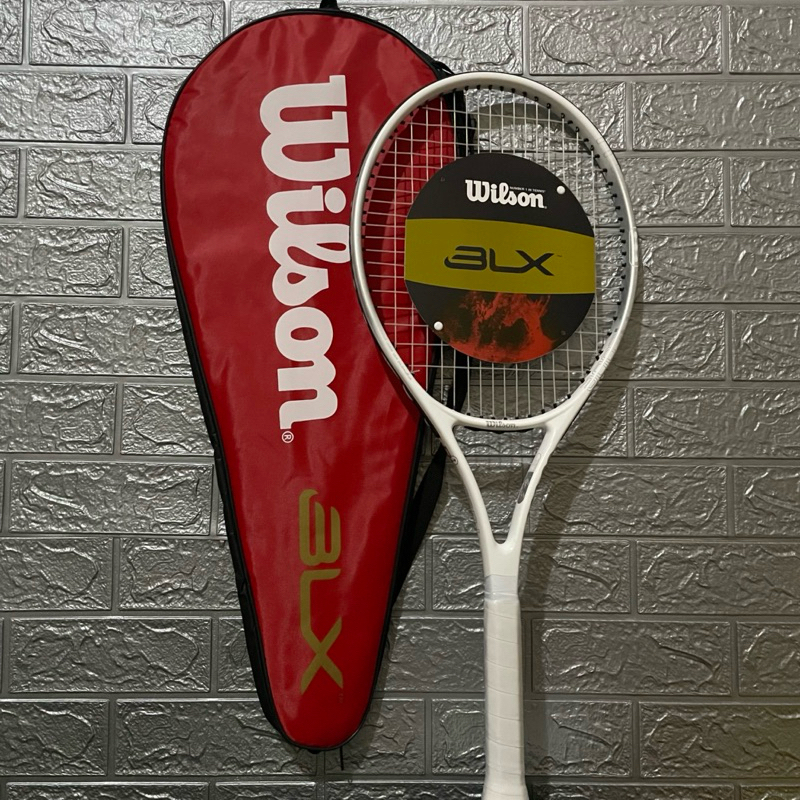 WILSON NEW NCODE WHITE TENNIS CKET + STRINGS + กระเป๋า