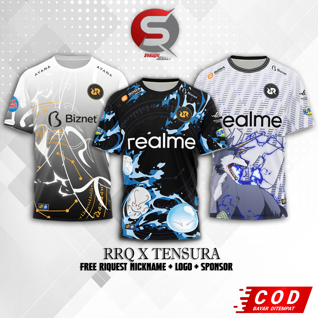 RRQ Jersey x Slime 2025 คําฉายและโลโก้ฟรีล่าสุด