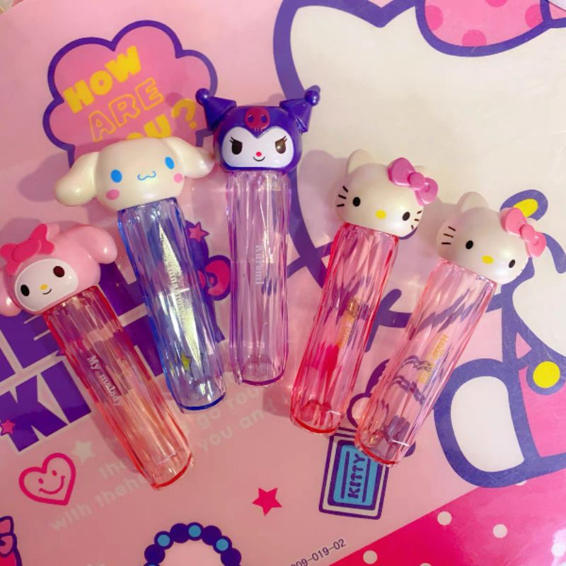 SANRIO นําเข้าผ้าฝ้าย BUD TRAVEL TOOTH STICK HOLDER / MELODY COTTON BUD HOLDER / CINNAMOROLL KUROMI 