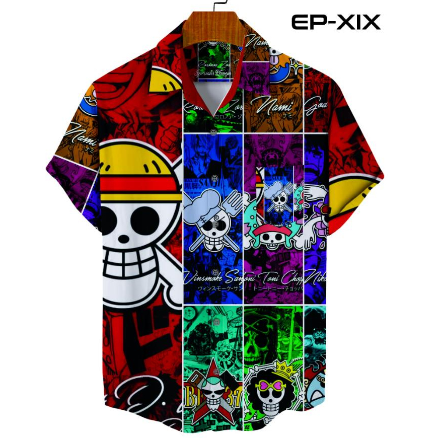 Kemeja One Piece Fullprint Allstar Jolly roger SK - 85 เสื้อ