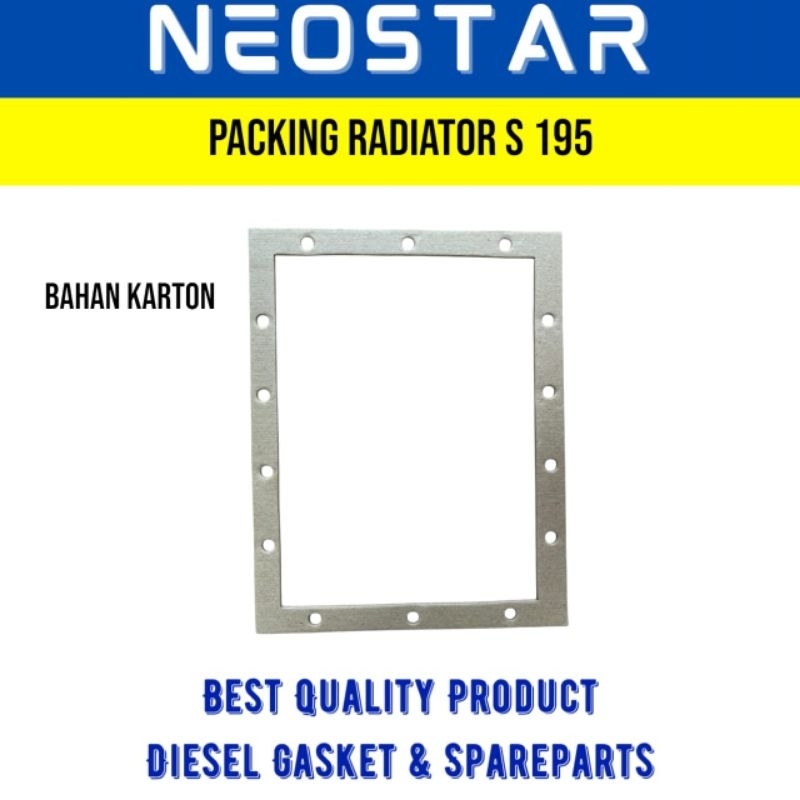 MESIN บรรจุหม้อน้ําเครื่องยนต์ S 195 ชุดปะเก็นดีเซลหม้อน้ําประเภท S 195 Pak Pak หม้อน้ํา Cooling S 1