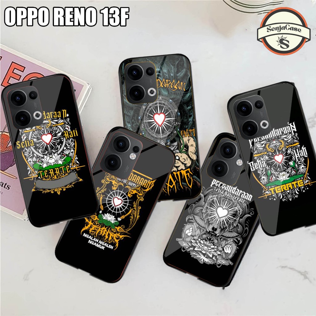 HP SENJACASE SOFTCASE GLASS TYPE 0PP0 RENO 13F ใหม่ล่าสุด - Silicone - เคสเคลือบเงา - เคส - ล่าสุด -