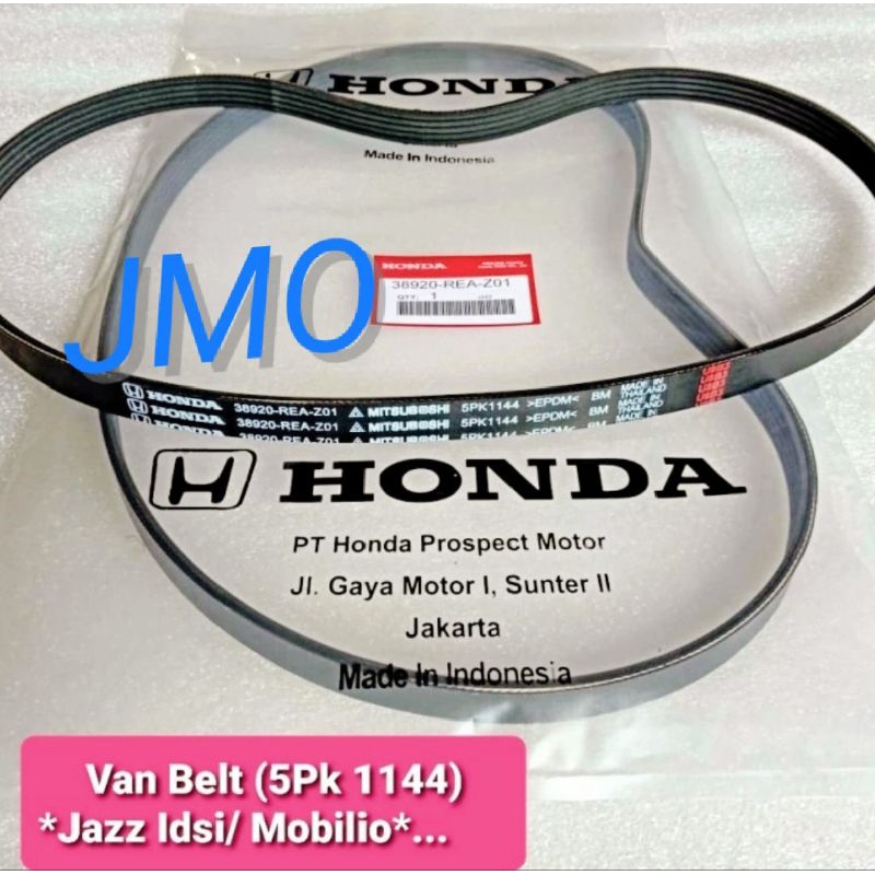 VAN BELT FAN BELT HONDA JAZZ IDSI MOBILIO 5PK 1144 ราคาเดิมสําหรับ 1 ชิ้น