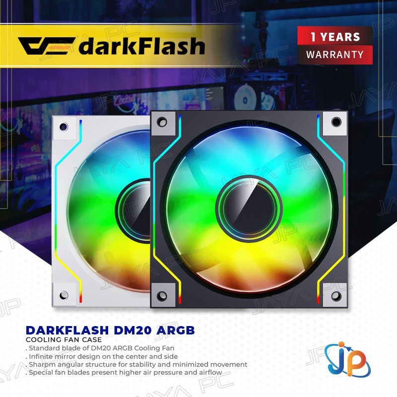 DarkFlash DM20 ARGB Cooler Fan Case 120mm - ปลอกพัดลม 12cm