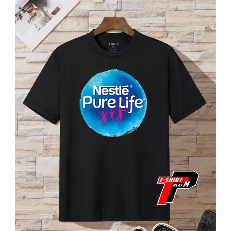 เสื้อยืดหวีผ้าฝ้าย Nestle Pure Life