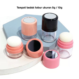 TEMPAT BEDAK TABUR 5G / 10G JAR KOSMETIK MINI TRAVEL TEMPAT LOOSE POWDER WADAH BEDAK TRAVEL - MUA3
