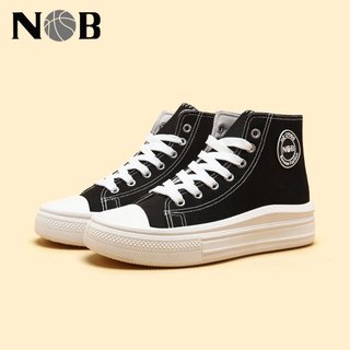 NOB | Sneakers Wanita High Top Casual | Bahan Premium Anti Air | Desain Minimalis Korea | COD