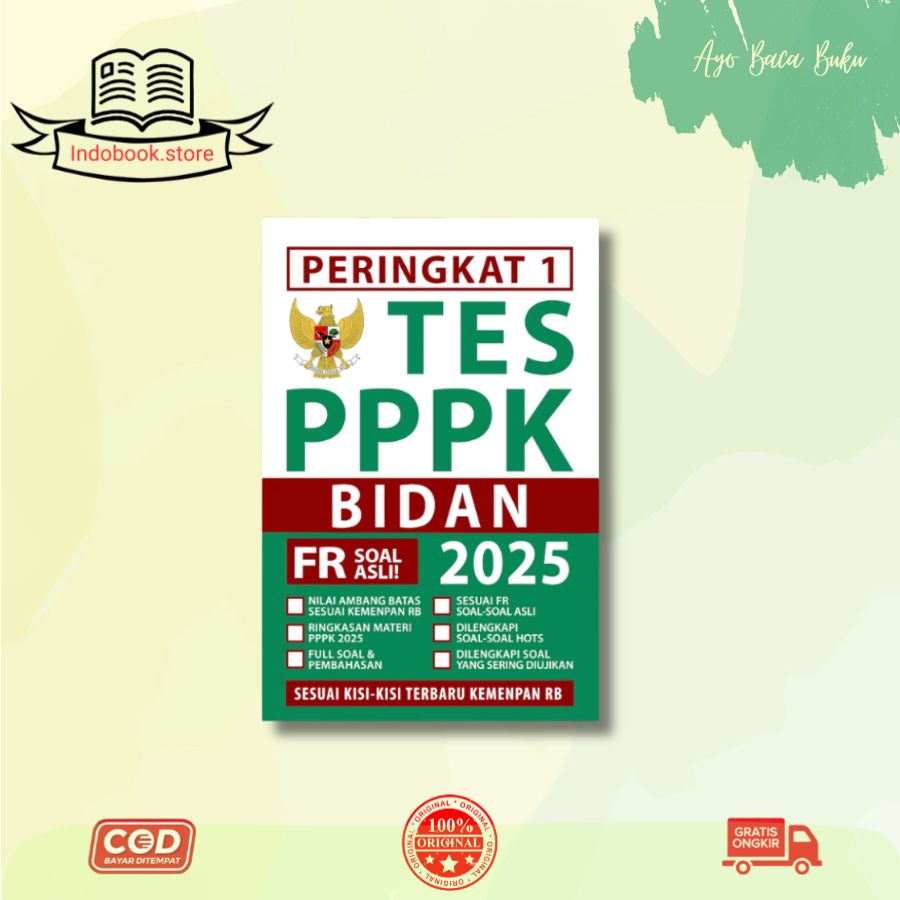 Rank 1 เล่ม PPPK MIDWIFE 2025 - Eduka Media