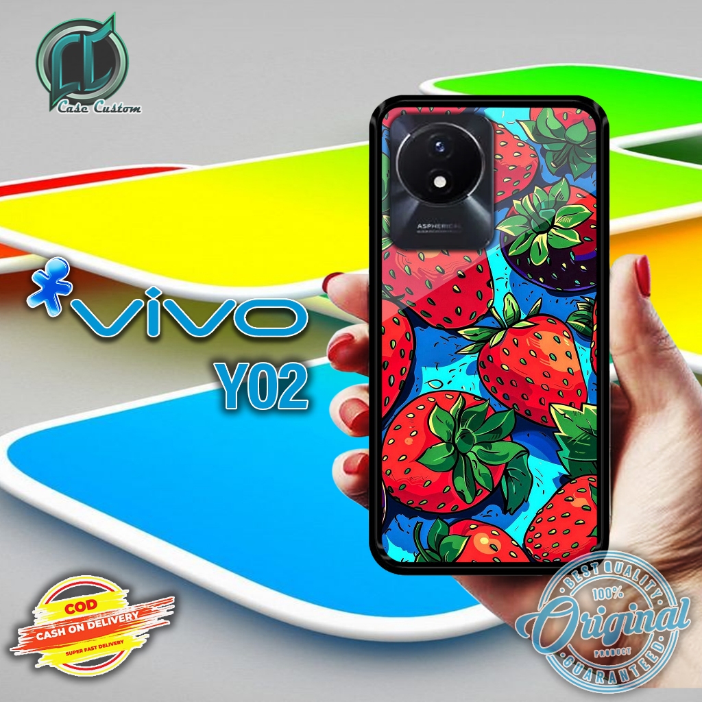 เคส HP VIVO Y02 ใช้งานได้สําหรับโทรศัพท์ทุกประเภท ยัง _เคสเงาล่าสุด _เคสแบบกําหนดเอง_เคสแข็ง 2D Glos