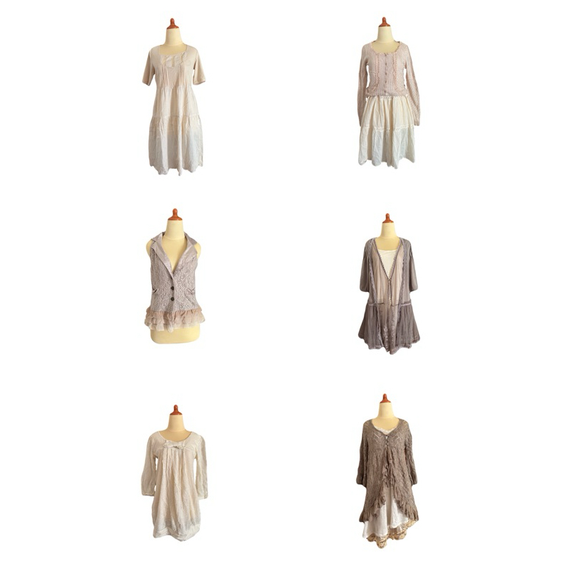 Mori kei ชุด grunge fairycore cottagecore coquette ruffle cardi ถัก milkmaid axs femme ชุด goth โรแม