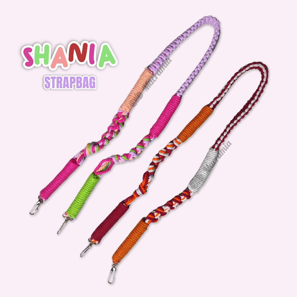 สายกระเป๋า Shania Macrame | พรีเมี่ยม | สายคล้องกล้อง | กระเป๋าสายน่ารักๆ | กําหนดเอง | กระเป๋าพองๆ | กระเป๋าสะพายข้าง | สั้น สั้น
