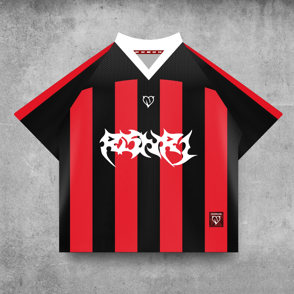 NVC ROSSONERI BOXY JERSEY / MILAN JERSEY / AC MILAN / VINTAGE MILAN JERSEY / RETRO JERSEY / CUSTOM J