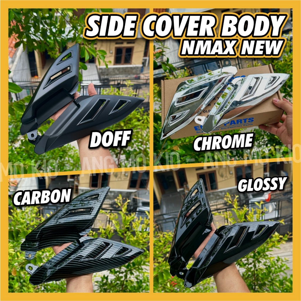 ใหม่ NMAX 2020-2024 คาร์บอนด้านข้าง BODY Step COVER/Side BODY Fin COVER COVER ปลั๊กและ PLAY NMAX ใหม่มอเตอร์ด้านข้าง BODY COVER คุณภาพดี